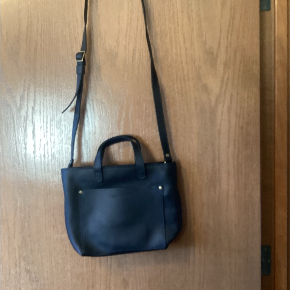 Portland Leather Mini Crossbody Tote